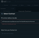 Cannot query or execute contracts on Seiscan